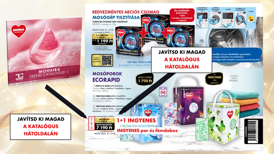 Nyomtatási hiba! Kérlek, javítsd meg a 1. számú katalógusban.